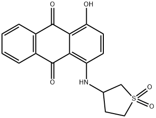 3-[[(9,10-Dihydro-9,10-dioxo-4-hydroxyanthracen)-1-yl]amino]tetrahydrothiophene 1,1-dioxide Structure