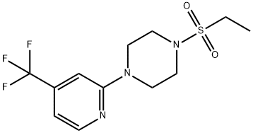 PIPERAZINE, 1-(ETHYLSULFONYL)-4-[4-(TRIFLUOROMETHYL)-2-PYRIDINYL]- Structure
