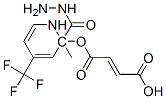 2-BUTENEDIOIC ACID, MONO[2-METHYL-2-[4-(TRIFLUOROMETHYL)-2-PYRIDINYL]HYDRAZIDE] 구조식 이미지