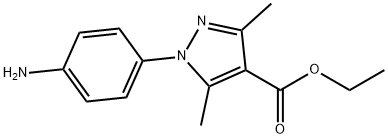 ETHYL 1-(4-AMINOPHENYL)-3,5-DIMETHYL-1H-PYRAZOLE-4-CARBOXYLATE 구조식 이미지