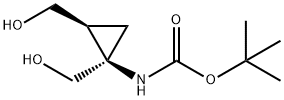 카르밤산,[(1R,2S)-1,2-비스(히드록시메틸)시클로프로필]-,1,1-디메틸에틸 구조식 이미지