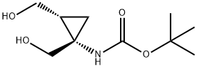 Carbamic acid, [(1S,2R)-1,2-bis(hydroxymethyl)cyclopropyl]-, 1,1-dimethylethyl Structure
