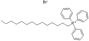 (1-TETRADECYL)TRIPHENYLPHOSPHONIUM BROMIDE Structure