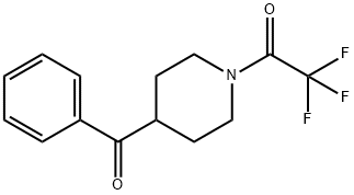 2,2,2-트리플루오로-1-(4-벤조일피페리딘-1-일)에타논 구조식 이미지