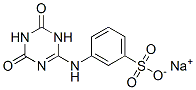 sodium 3-[(1,4,5,6-tetrahydro-4,6-dioxo-1,3,5-triazin-2-yl)amino]benzenesulphonate  Structure