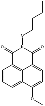 N-butoxy-4-methoxynaphthoimide Structure