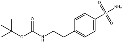 N-[2-[4-(AMinosulfonyl)phenyl]ethyl]-carbaMic Acid tert-Butyl Ester Structure