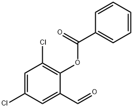 2,4-DICHLORO-6-FORMYLPHENYL BENZOATE Structure