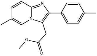 Methyl 6-methyl-2-(4-methylphenyl)imidazo[1,2-a]pyridine-3-acetate Structure