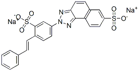 disodium 2-[4-styryl-3-sulphonatophenyl]-2H-naphtho[1,2-d]triazole-7-sulphonate  구조식 이미지