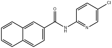 나프탈렌-2-카르복실산(5-클로로-피리딘-2-일)-아미드 구조식 이미지