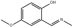 Phenol, 4-methoxy-2-[(E)-(methylimino)methyl]- (9CI) Structure