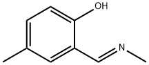 Phenol, 4-methyl-2-[(E)-(methylimino)methyl]- (9CI) Structure