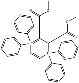 1,1,4,4-테트라하이드로-2,3-비스(메톡시카르보닐)-1,1,4,4-테트라페닐-1,4-디포스포린 구조식 이미지