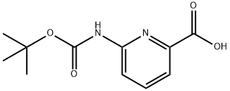 6-TERT-BUTOXYCARBONYLAMINO-PYRIDINE-2-CARBOXYLIC ACID 구조식 이미지