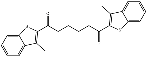 1,6-BIS-(3-METHYL-BENZO[B]THIOPHEN-2-YL)-HEXANE-1,6-DIONE Structure