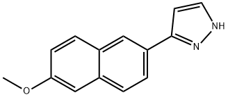 5-(6-메톡시-2-나프틸)-1H-피라졸 구조식 이미지