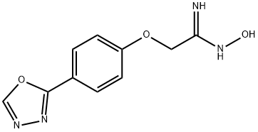 2-[4-(1,3,4-OXADIAZOL-2-YL)PHENOXY]ACETAMIDOXIME 구조식 이미지