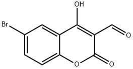 6-BROMO-4-HYDROXY-2-OXO-2H-CHROMENE-3-CARBALDEHYDE Structure