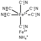 AMMONIUM IRON (III) HEXACYANOFERRATE (II) Structure