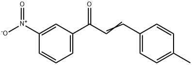 3-(4-METHYLPHENYL)-1-(3-NITROPHENYL)PROP-2-EN-1-ONE 구조식 이미지