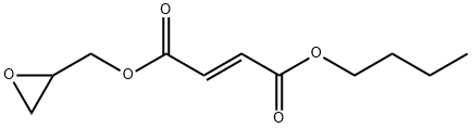 Fumaric acid 1-butyl 4-(oxiran-2-yl)methyl ester Structure