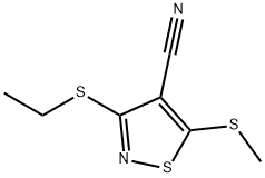3-(Ethylthio)-5-(methylthio)-4-isothiazolecarbonitrile Structure