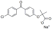 2-(4-(4-클로로벤조일)페녹시)-2-메틸프로판산나트륨염 구조식 이미지