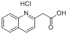 2-(QUINOLIN-2-YL)아세트산염화물 구조식 이미지