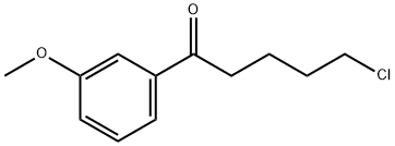 5-클로로-1-(3-메톡시페닐)-1-옥소펜탄 구조식 이미지