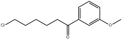 6-클로로-1-(3-메톡시페닐)-1-옥소헥산 구조식 이미지