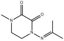 2,3-Piperazinedione,1-methyl-4-[(1-methylethylidene)amino]-(9CI) Structure