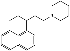 1-[3-(1-Naphtyl)pentyl]piperidine Structure
