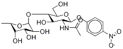 4-니트로페닐2-아세트아미도-2-DEOXY–4-OAL-FUCOPYRANOSYL)-BD-글루코피라노사이드 구조식 이미지