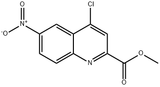 METHYL 4-CHLORO-6-NITRO-QUINOLINE-2-CARBOXYLATE Structure