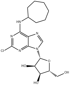 아데노신,2-클로로-N-사이클로헵틸- 구조식 이미지