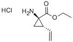 Cyclopropanecarboxylic acid, 1-amino-2-ethenyl-, ethyl ester, hydrochloride (1:1), (1R,2S)- Structure