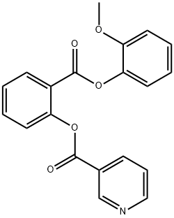 2-[(2-methoxyphenoxy)carbonyl]phenyl nicotinate Structure