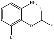 Benzenamine, 3-bromo-2-(difluoromethoxy)- Structure