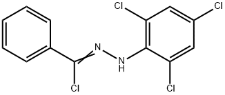 N-(2,4,6-Trichlorophenyl)benzenecarbohydrazonoylchloride 구조식 이미지