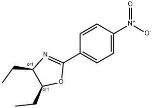 2-Oxazoline, 4,5-diethyl-2-(p-nitrophenyl)-, cis- Structure