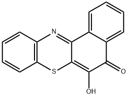 6-HYDROXYBENZO(A)PHENOTHIAZIN-5-ONE Structure