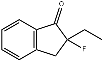1H-Inden-1-one,  2-ethyl-2-fluoro-2,3-dihydro- 구조식 이미지
