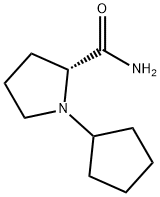 2-Pyrrolidinecarboxamide,1-cyclopentyl-,(2R)-(9CI) Structure