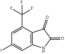 6-IODO-4-TRIFLUOROMETHYL-ISATIN
 구조식 이미지