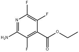 2-Amino-3,5,6-trifluoro-4-pyridinecarboxylicacidethylester Structure