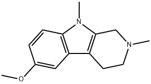 2,3,4,9-Tetrahydro-6-methoxy-2,9-dimethyl-1H-pyrido[3,4-b]indole Structure