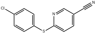 6-[(4-클로로페닐)티오]니코티노니트릴 구조식 이미지