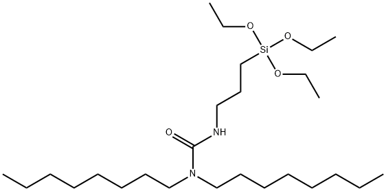 N,N-DIOCTYL-N'-TRIETHOXYSILYLPROPYLUREA 구조식 이미지