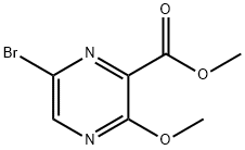 메틸6-브로모-3-메톡시피라진-2-카르복실레이트 구조식 이미지
